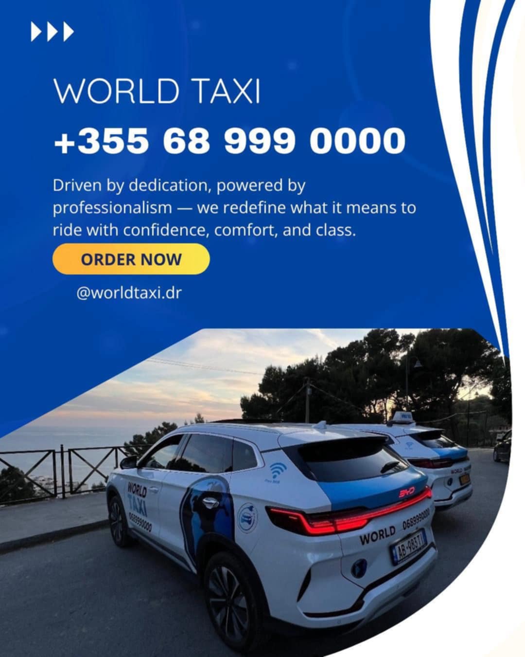 WORLD TAXI DURRËS – SHËRBIM TAKSIE 24/7 ME MAKINA ELEKTRIKE DHE EKOLOGJIKE – foto 4