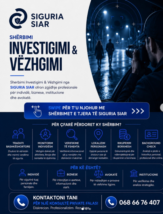 SIGURIA SIAR - AGJENCI SIGURIE FIZIKE DHE INVESTIGIME PRIVATE – foto 2