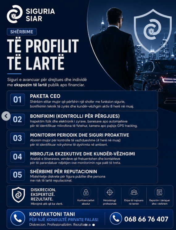 SIGURIA SIAR - AGJENCI SIGURIE FIZIKE DHE INVESTIGIME PRIVATE – foto 3